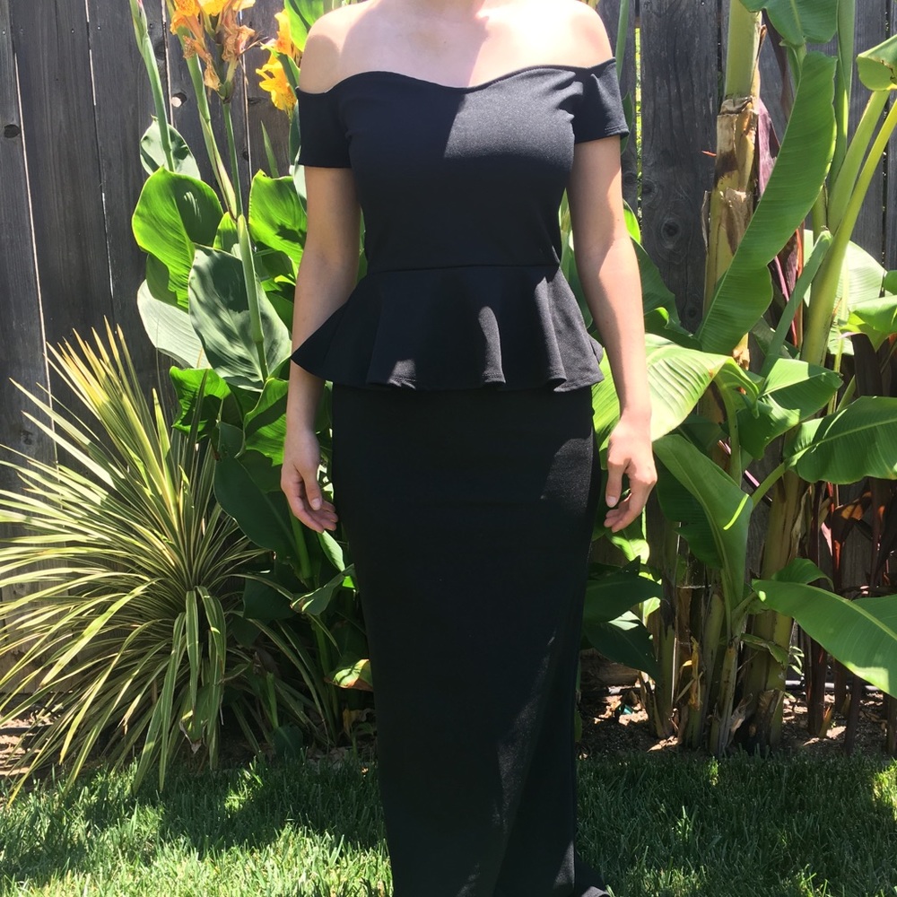 black dress